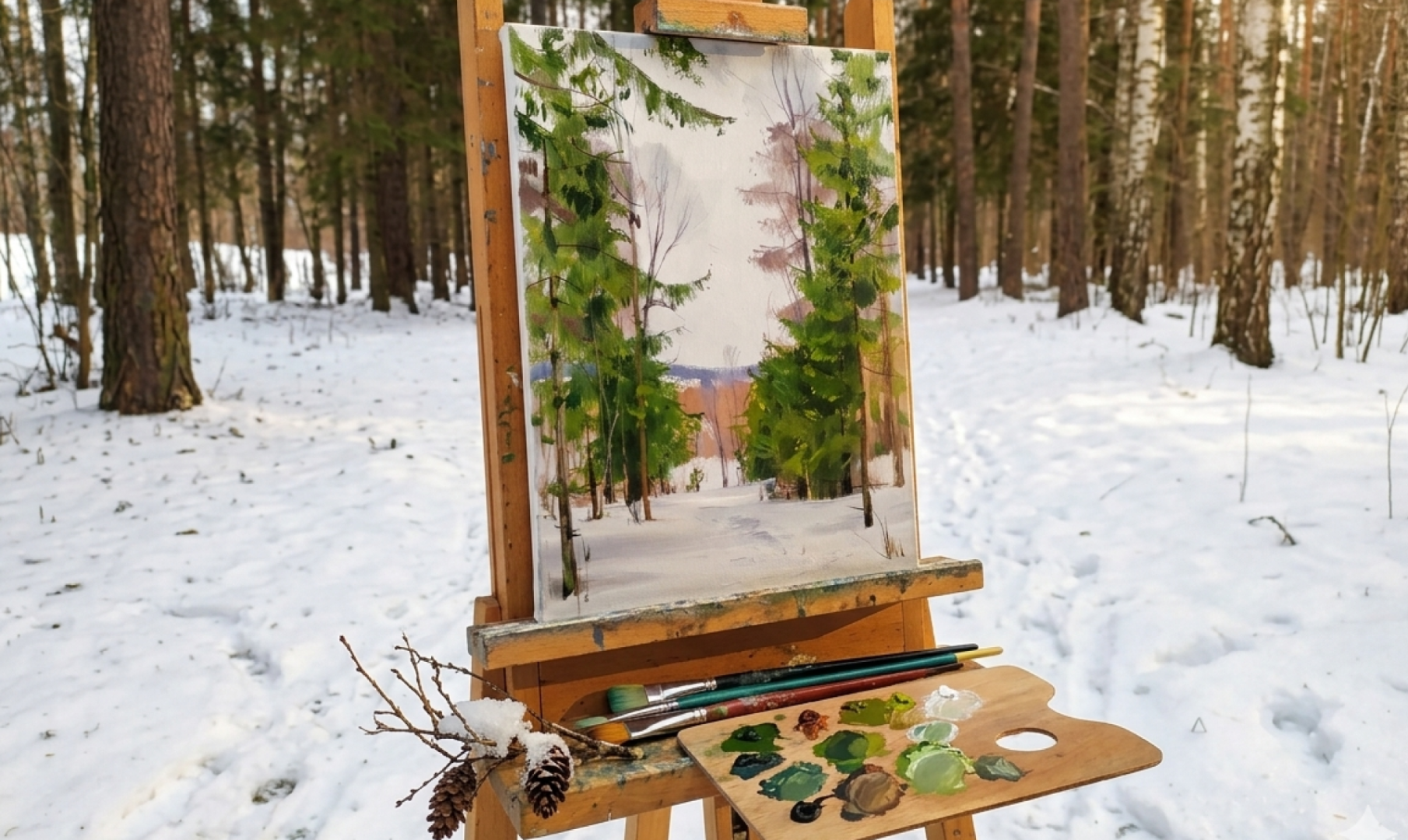 Ночь Музеев. Мастер класс по тональной живописи с А. Чубаковым